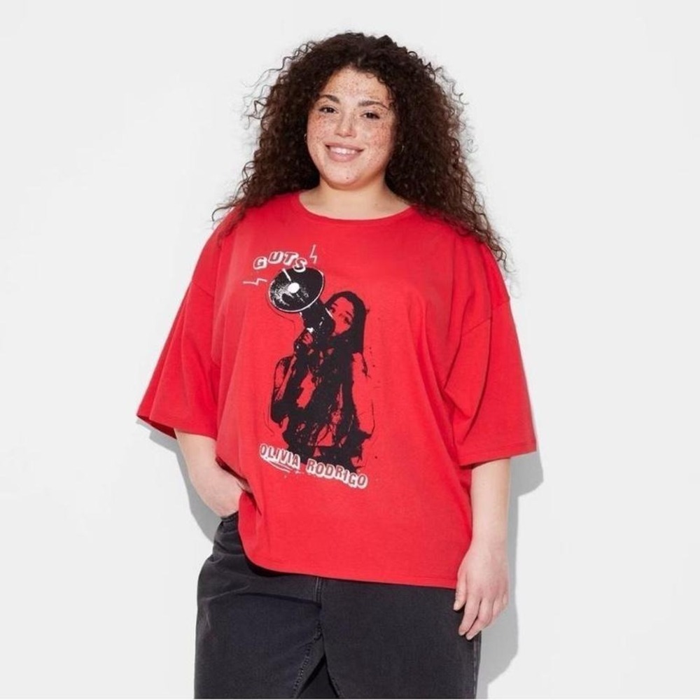 Olivia Rodrigo Guts red shirt 2XL XXL